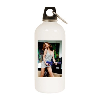 Jennifer Lopez White Water Bottle With Carabiner