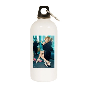 Jennifer Lopez White Water Bottle With Carabiner