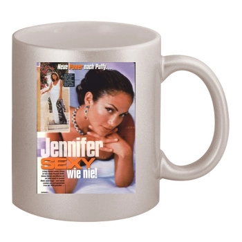 Jennifer Lopez 11oz Metallic Silver Mug