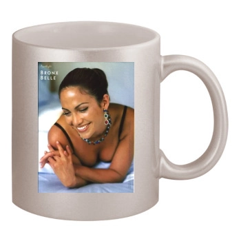 Jennifer Lopez 11oz Metallic Silver Mug