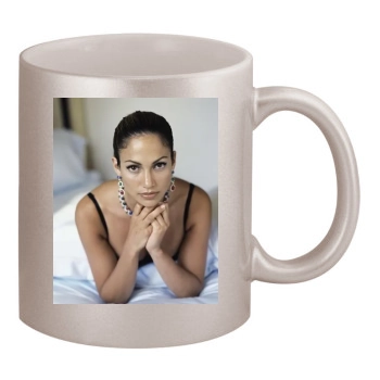 Jennifer Lopez 11oz Metallic Silver Mug