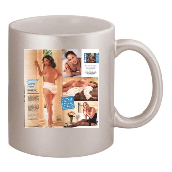 Jennifer Lopez 11oz Metallic Silver Mug