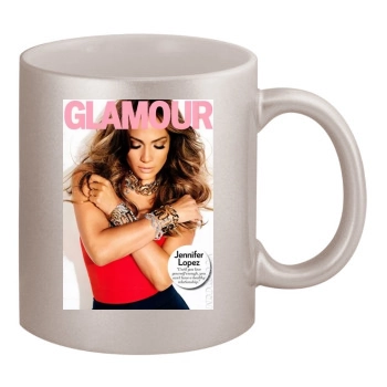 Jennifer Lopez 11oz Metallic Silver Mug