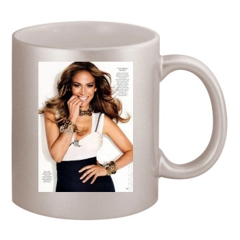 Jennifer Lopez 11oz Metallic Silver Mug