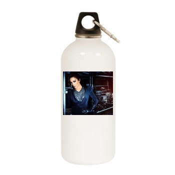 Jennifer Lopez White Water Bottle With Carabiner