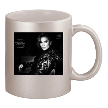 Jennifer Lopez 11oz Metallic Silver Mug