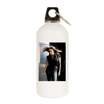 Jennifer Lopez White Water Bottle With Carabiner