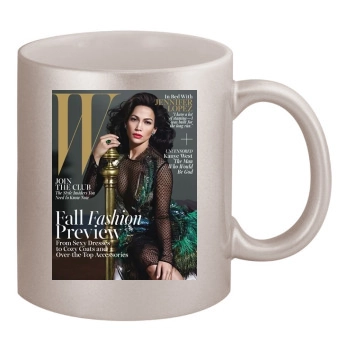 Jennifer Lopez 11oz Metallic Silver Mug