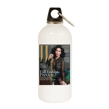 Jennifer Lopez White Water Bottle With Carabiner