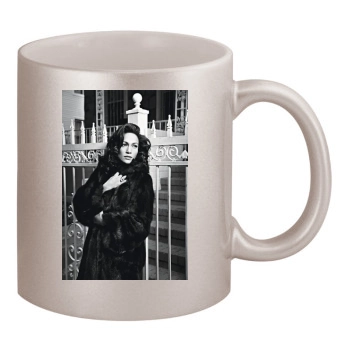 Jennifer Lopez 11oz Metallic Silver Mug