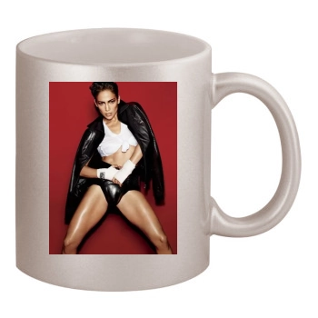 Jennifer Lopez 11oz Metallic Silver Mug