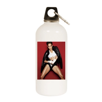 Jennifer Lopez White Water Bottle With Carabiner