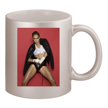 Jennifer Lopez 11oz Metallic Silver Mug