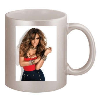 Jennifer Lopez 11oz Metallic Silver Mug