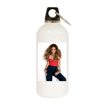 Jennifer Lopez White Water Bottle With Carabiner