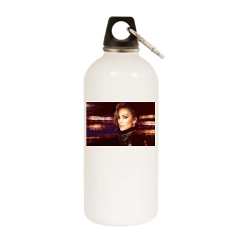 Jennifer Lopez White Water Bottle With Carabiner