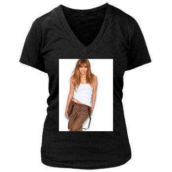 Jennifer Lopez Women's Deep V-Neck TShirt