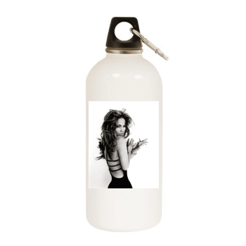 Jennifer Lopez White Water Bottle With Carabiner