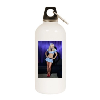Jenny McCarthy White Water Bottle With Carabiner