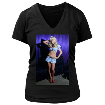 Jenny McCarthy Women's Deep V-Neck TShirt