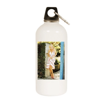 Jenny McCarthy White Water Bottle With Carabiner