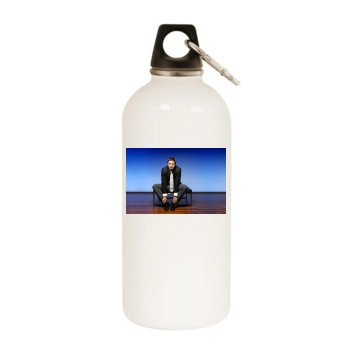 Jeremy Renner White Water Bottle With Carabiner