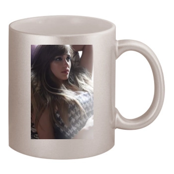 Jessica Alba 11oz Metallic Silver Mug