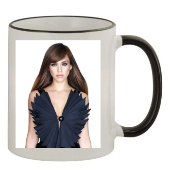 Jessica Alba 11oz Colored Rim & Handle Mug