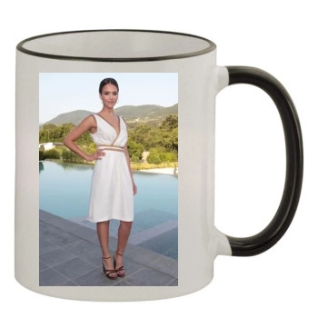 Jessica Alba 11oz Colored Rim & Handle Mug