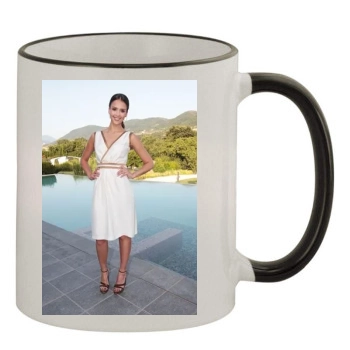 Jessica Alba 11oz Colored Rim & Handle Mug