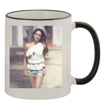 Jessica Alba 11oz Colored Rim & Handle Mug