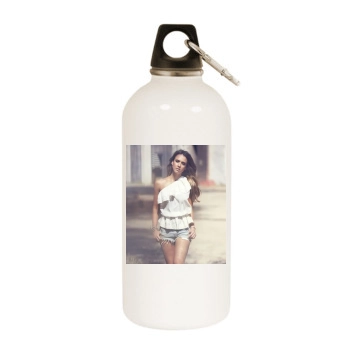 Jessica Alba White Water Bottle With Carabiner