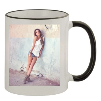 Jessica Alba 11oz Colored Rim & Handle Mug