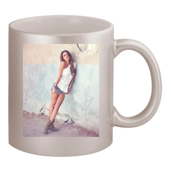 Jessica Alba 11oz Metallic Silver Mug