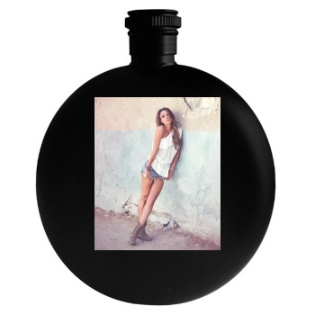 Jessica Alba Round Flask