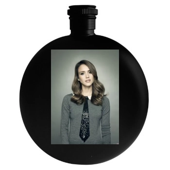 Jessica Alba Round Flask