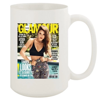 Jessica Alba 15oz White Mug