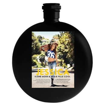 Jessica Alba Round Flask