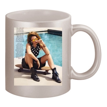 Jessica Alba 11oz Metallic Silver Mug