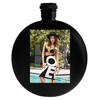 Jessica Alba Round Flask