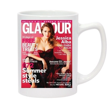 Jessica Alba 14oz White Statesman Mug