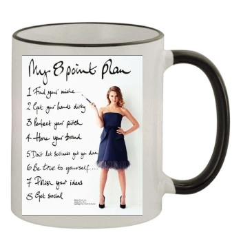 Jessica Alba 11oz Colored Rim & Handle Mug