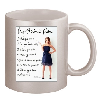 Jessica Alba 11oz Metallic Silver Mug