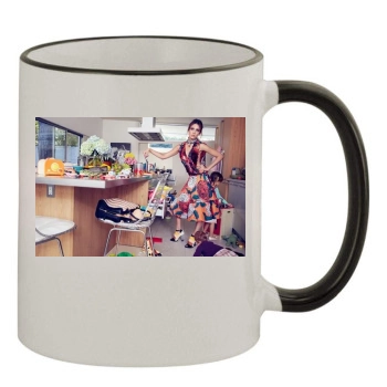 Jessica Alba 11oz Colored Rim & Handle Mug