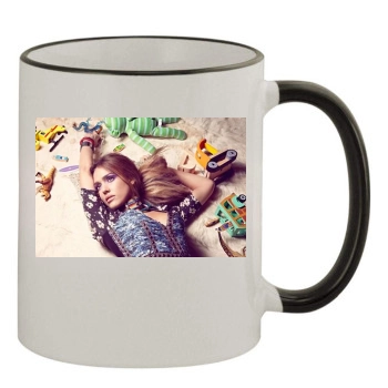 Jessica Alba 11oz Colored Rim & Handle Mug