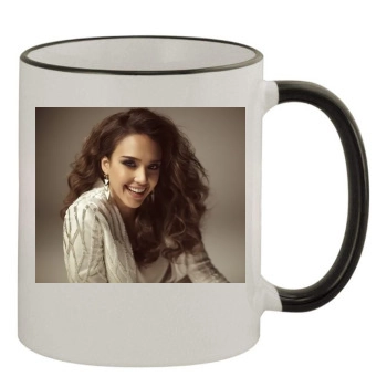 Jessica Alba 11oz Colored Rim & Handle Mug