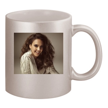 Jessica Alba 11oz Metallic Silver Mug