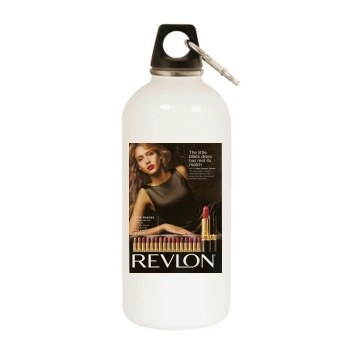 Jessica Alba White Water Bottle With Carabiner