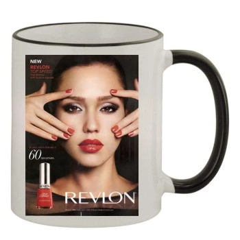 Jessica Alba 11oz Colored Rim & Handle Mug