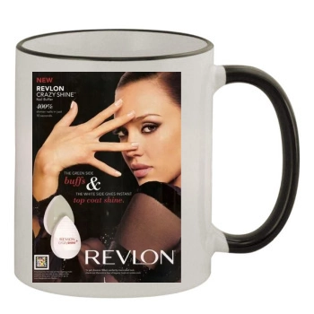 Jessica Alba 11oz Colored Rim & Handle Mug